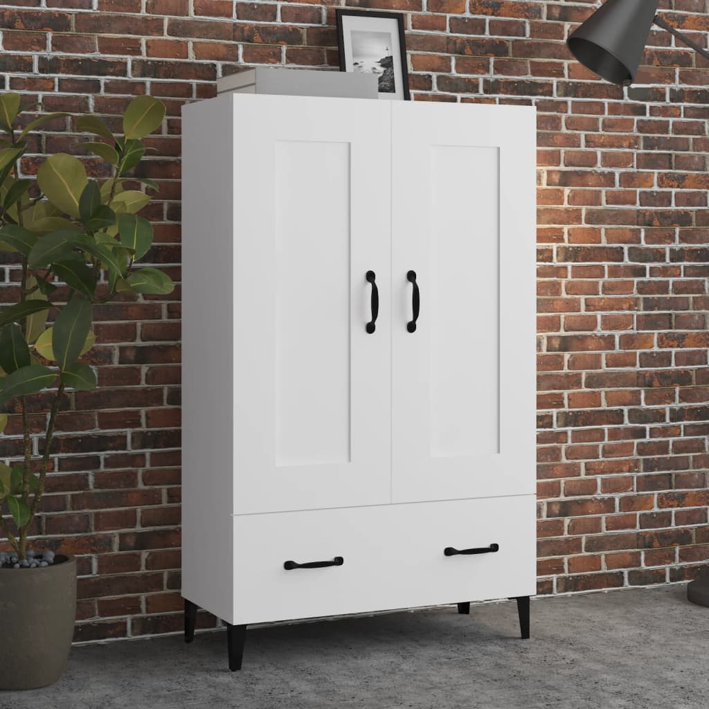 vidaXL Highboard White 70x31x115 cm Engineered Wood