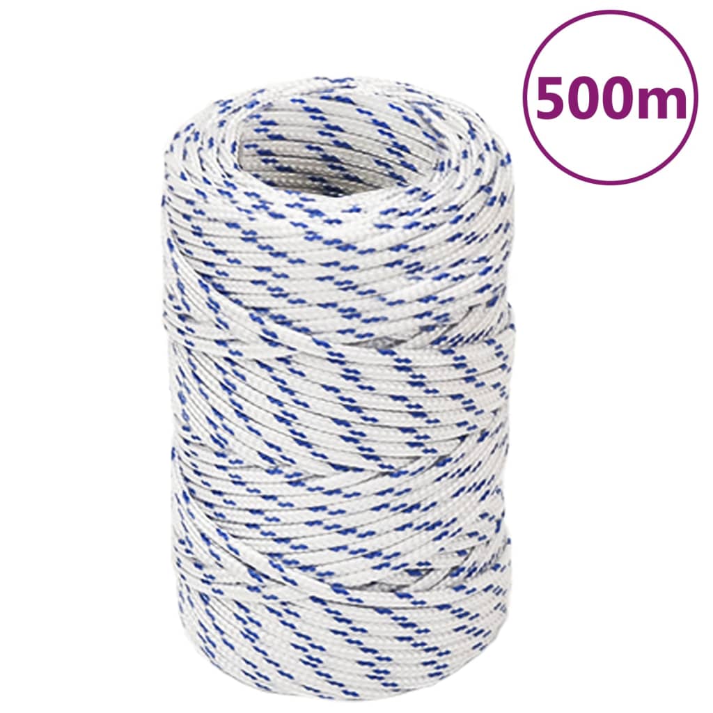 vidaXL Boat Rope White 2 mm 500 m Polypropylene