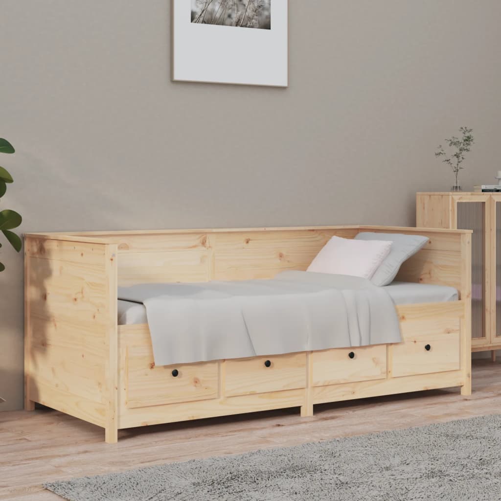 vidaXL Day Bed 90x190 cm Solid Wood Pine