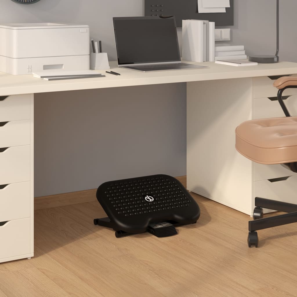 vidaXL Footrest Black 46x34.5x11 cm