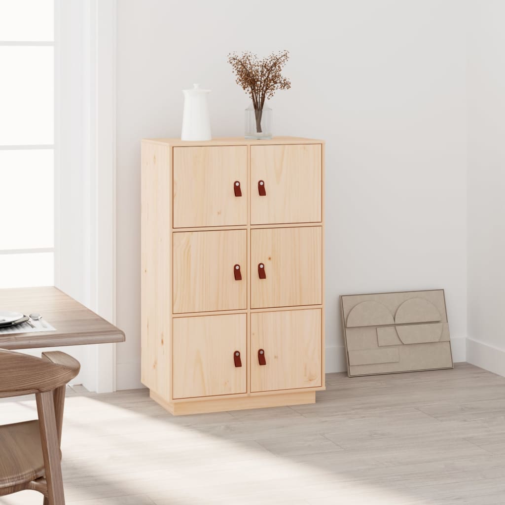 vidaXL Highboard 67x40x108.5 cm Solid Wood Pine