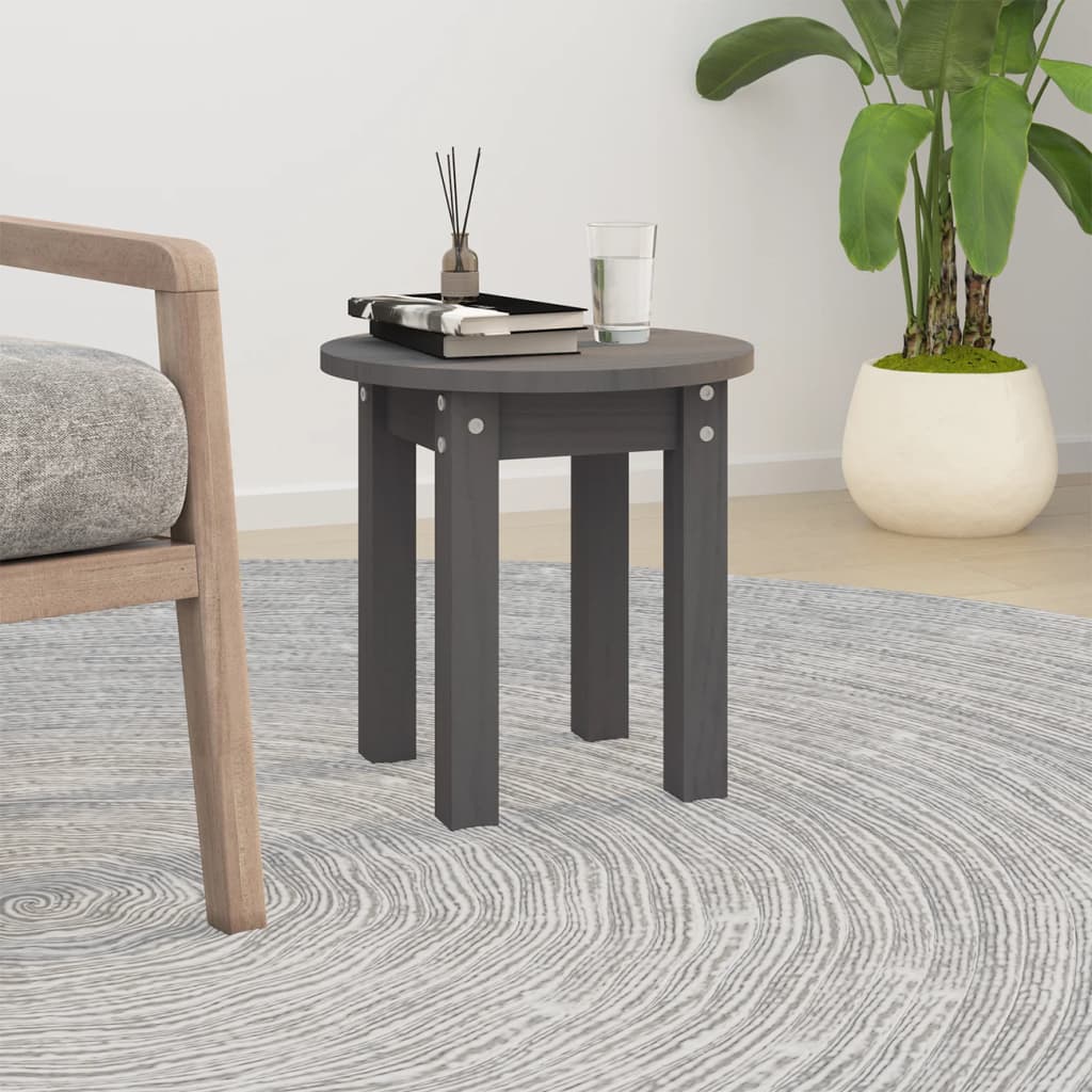 vidaXL Coffee Table Grey Ì÷ 35x35 cm Solid Wood Pine