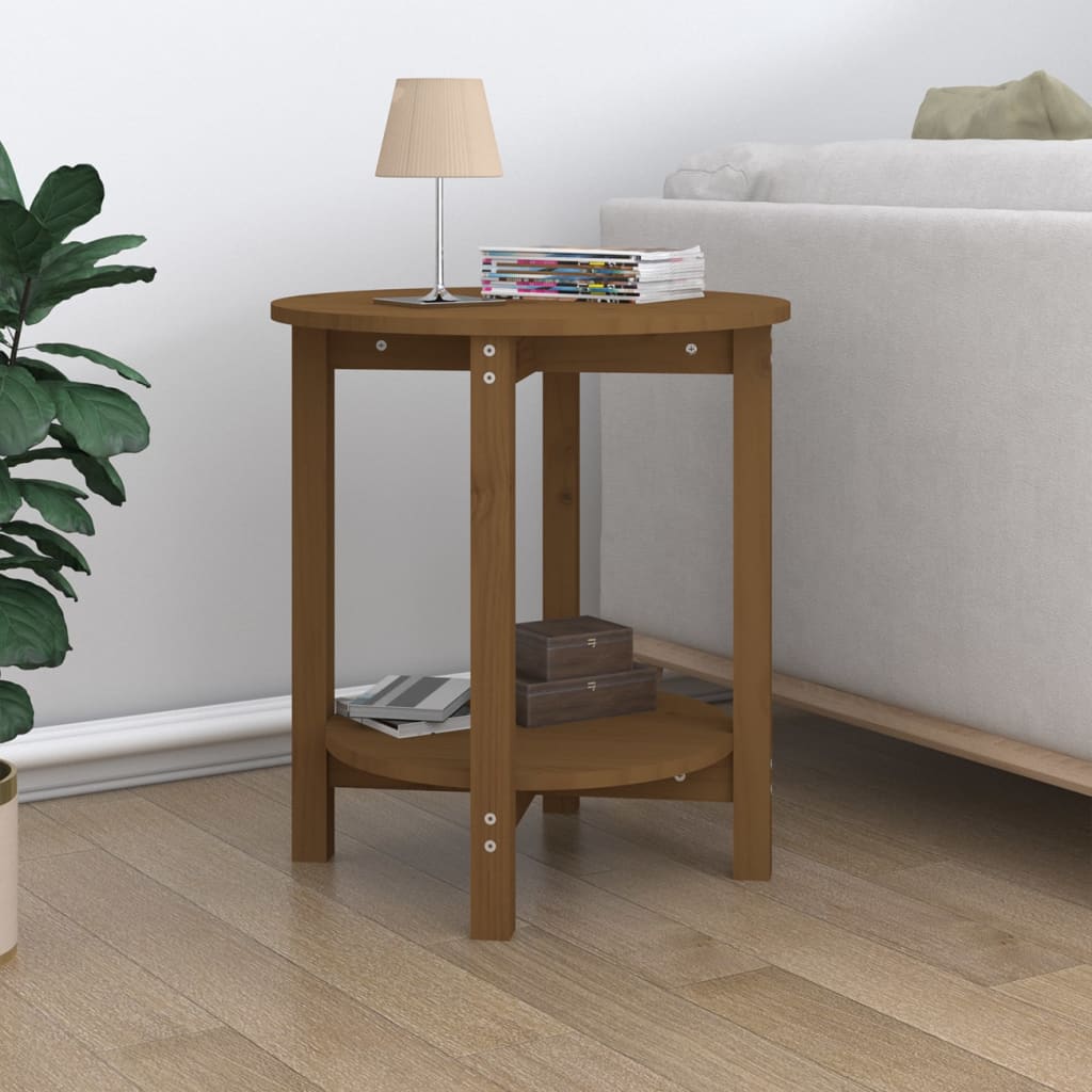 vidaXL Coffee Table Honey Brown Ì÷ 55x60 cm Solid Wood Pine
