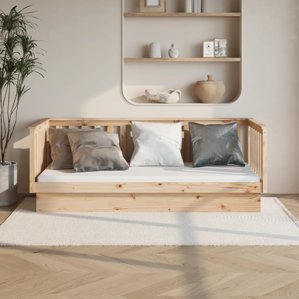 vidaXL Day Bed 100x200 cm Solid Wood Pine