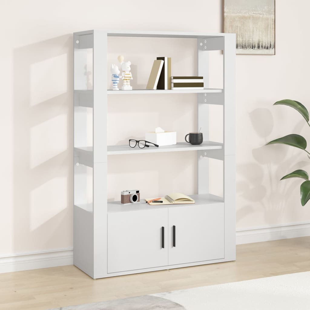 vidaXL Sideboard White 80x30x119.5 cm Engineered Wood