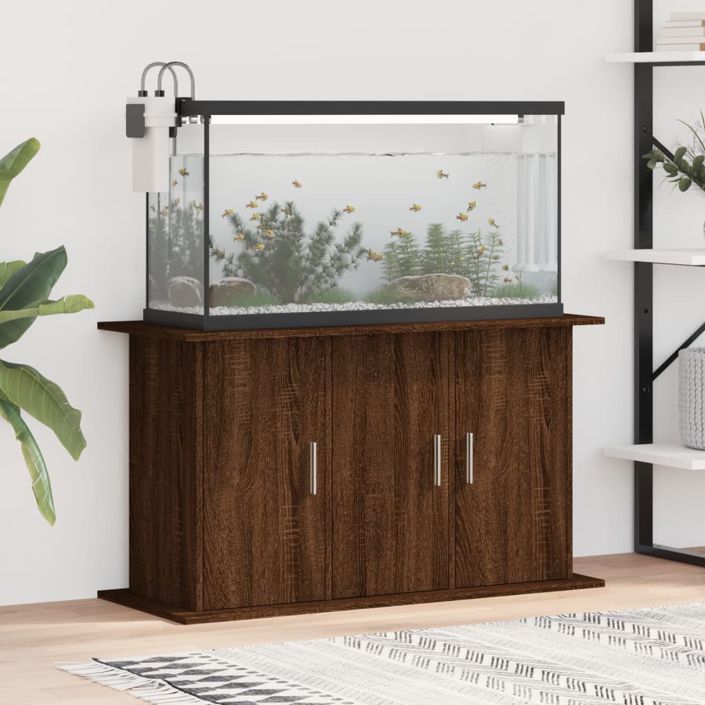 vidaXL Aquarium Stand Brown Oak 101x41x58 cm Engineered Wood