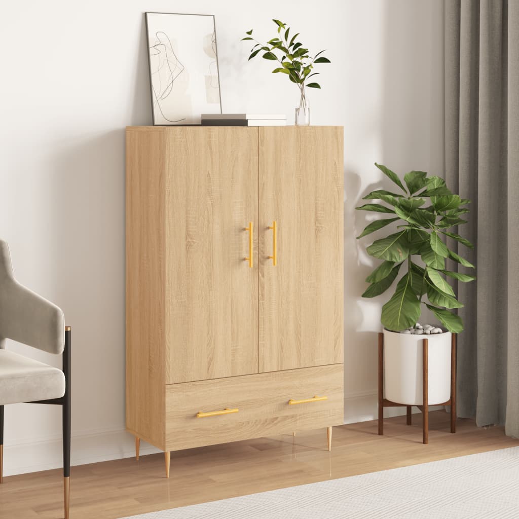 vidaXL Highboard Sonoma Oak 69.5x31x115 cm Engineered Wood