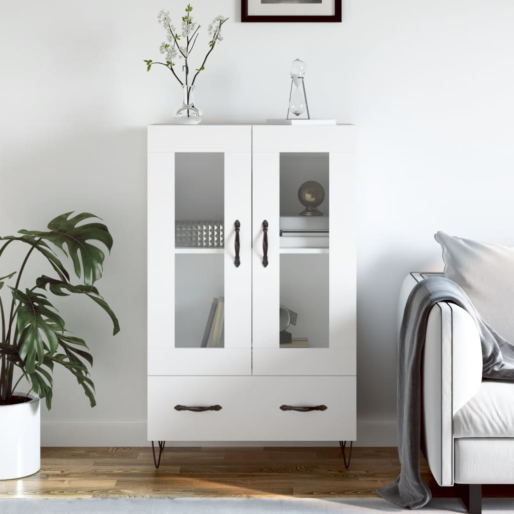 vidaXL Highboard White 69.5x31x115 cm Engineered Wood