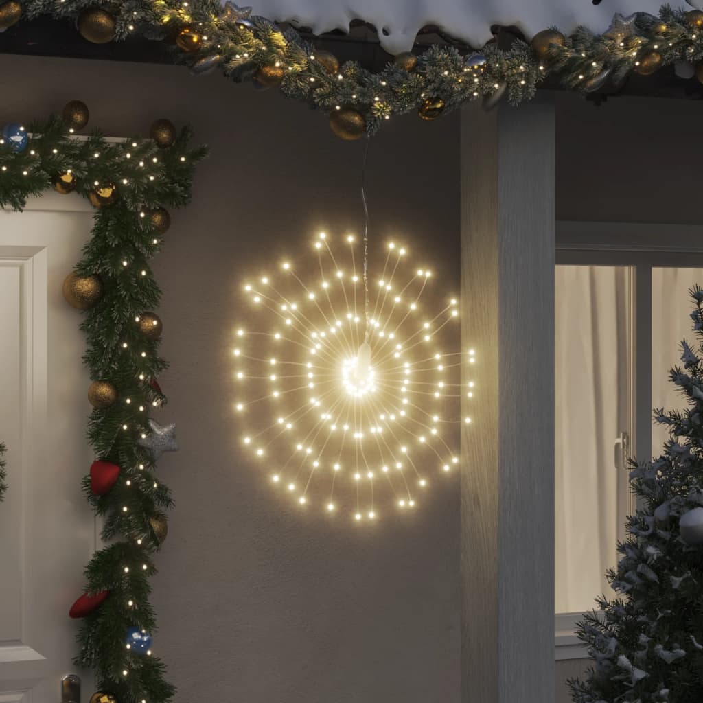 vidaXL Christmas Starburst Light 140 LEDs Warm White 17 cm