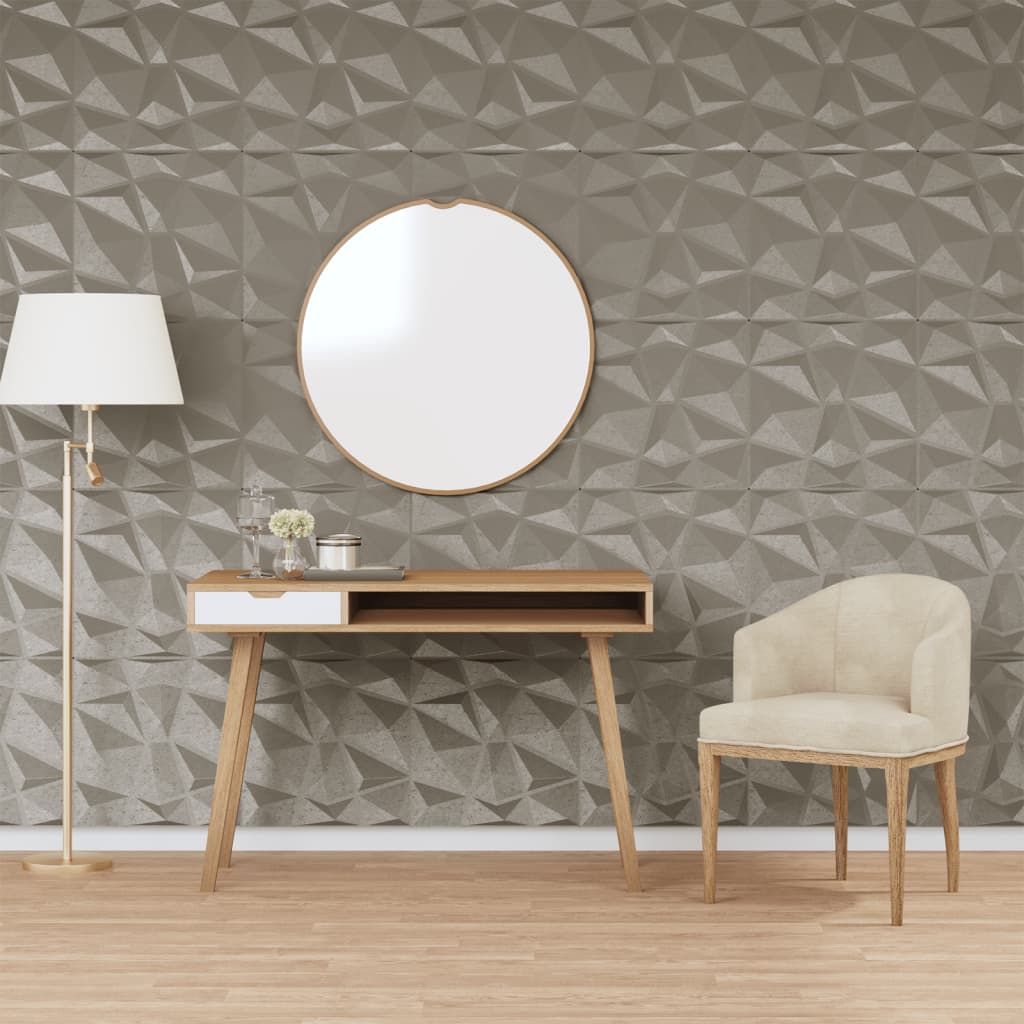 vidaXL Wall Panels 24 pcs Concrete Grey 50x50 cm EPS 6 må_ Diamond