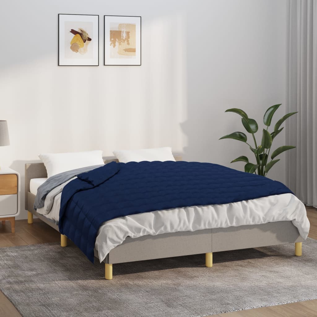 vidaXL Weighted Blanket Blue 150x200 cm 11 kg Fabric