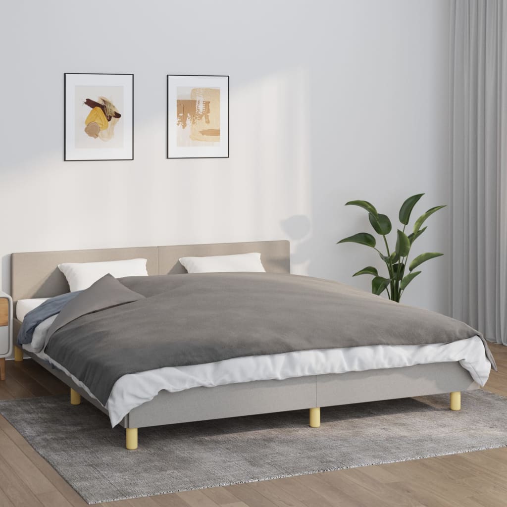 vidaXL Weighted Blanket with Cover Grey 155x220 cm 7 kg Fabric