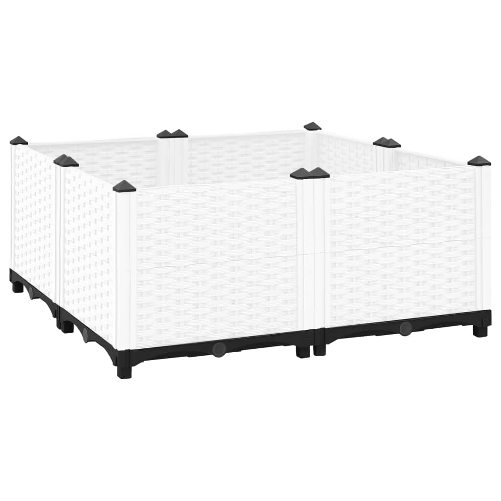 vidaXL Raised Bed 80x80x38 cm Polypropylene