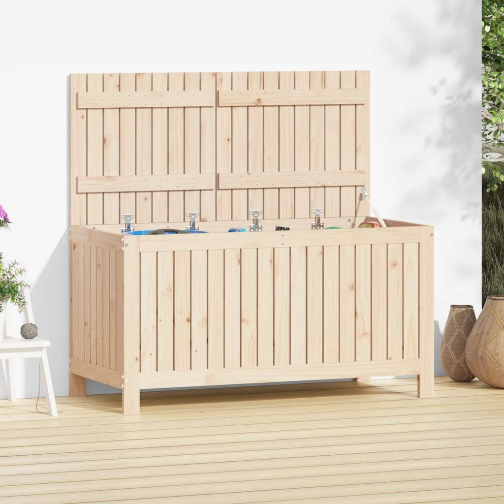 vidaXL Garden Storage Box 121x55x64 cm Solid Wood Pine