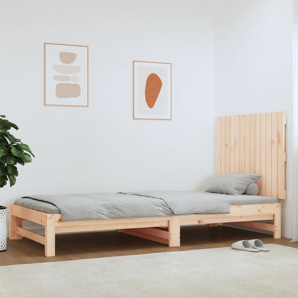 vidaXL Wall Headboard 82.5x3x60 cm Solid Wood Pine