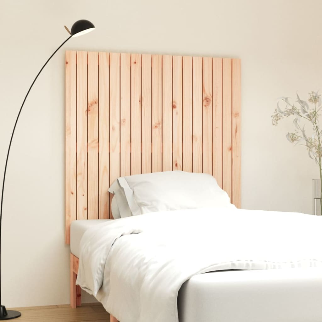 vidaXL Wall Headboard 108x3x110 cm Solid Wood Pine