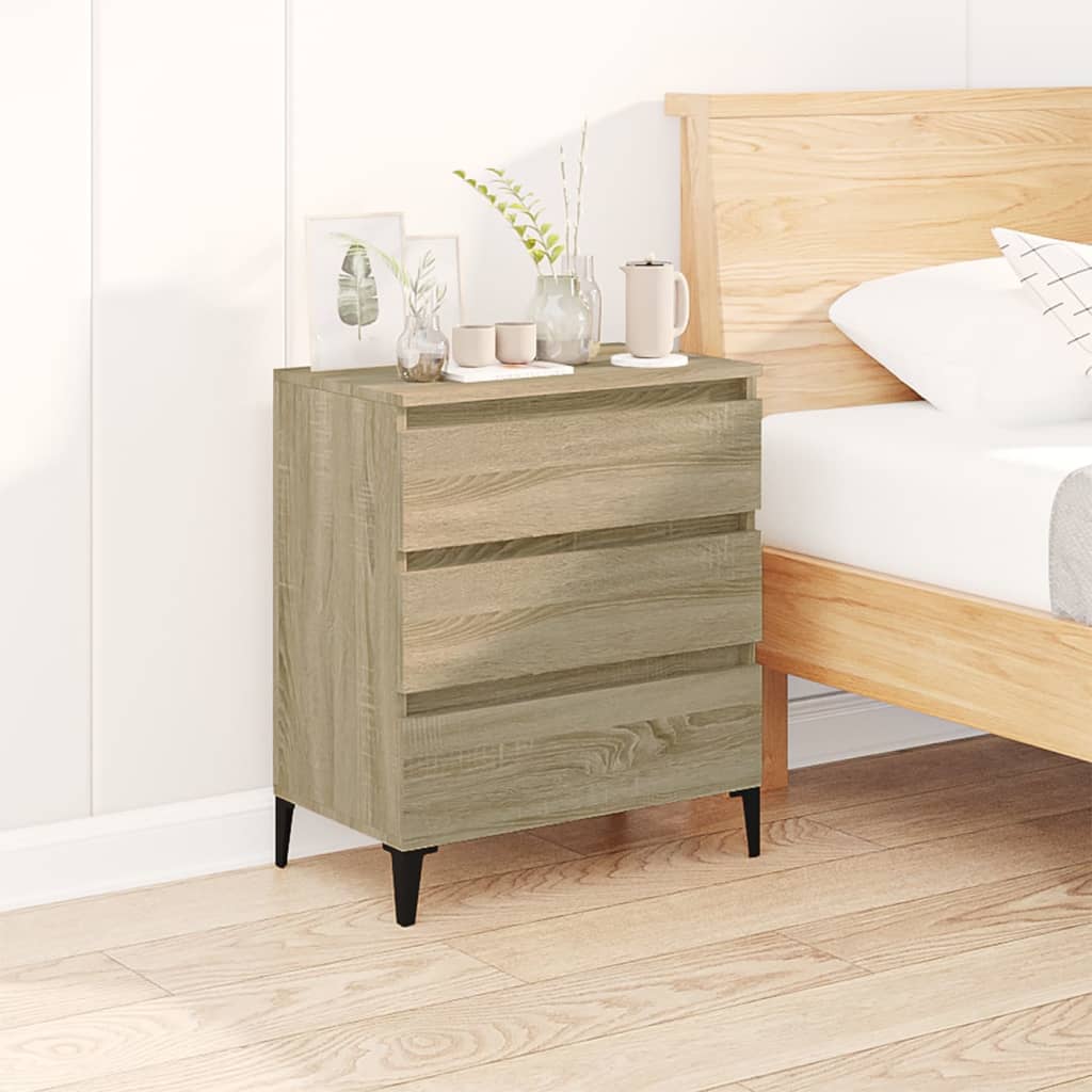 vidaXL Sideboard Sonoma Oak 60x35x70 cm Engineered Wood