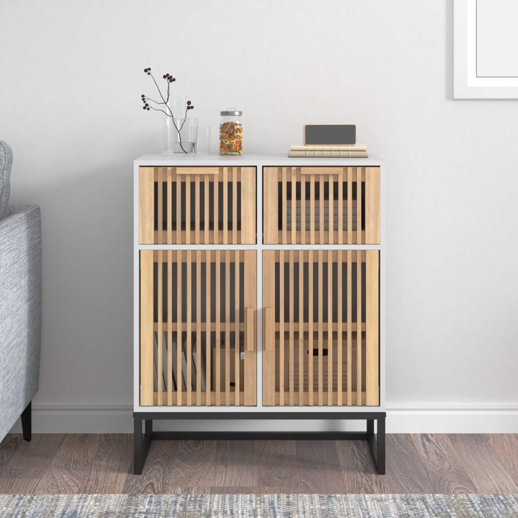 vidaXL Sideboard White 60x30x75 cm Engineered Wood