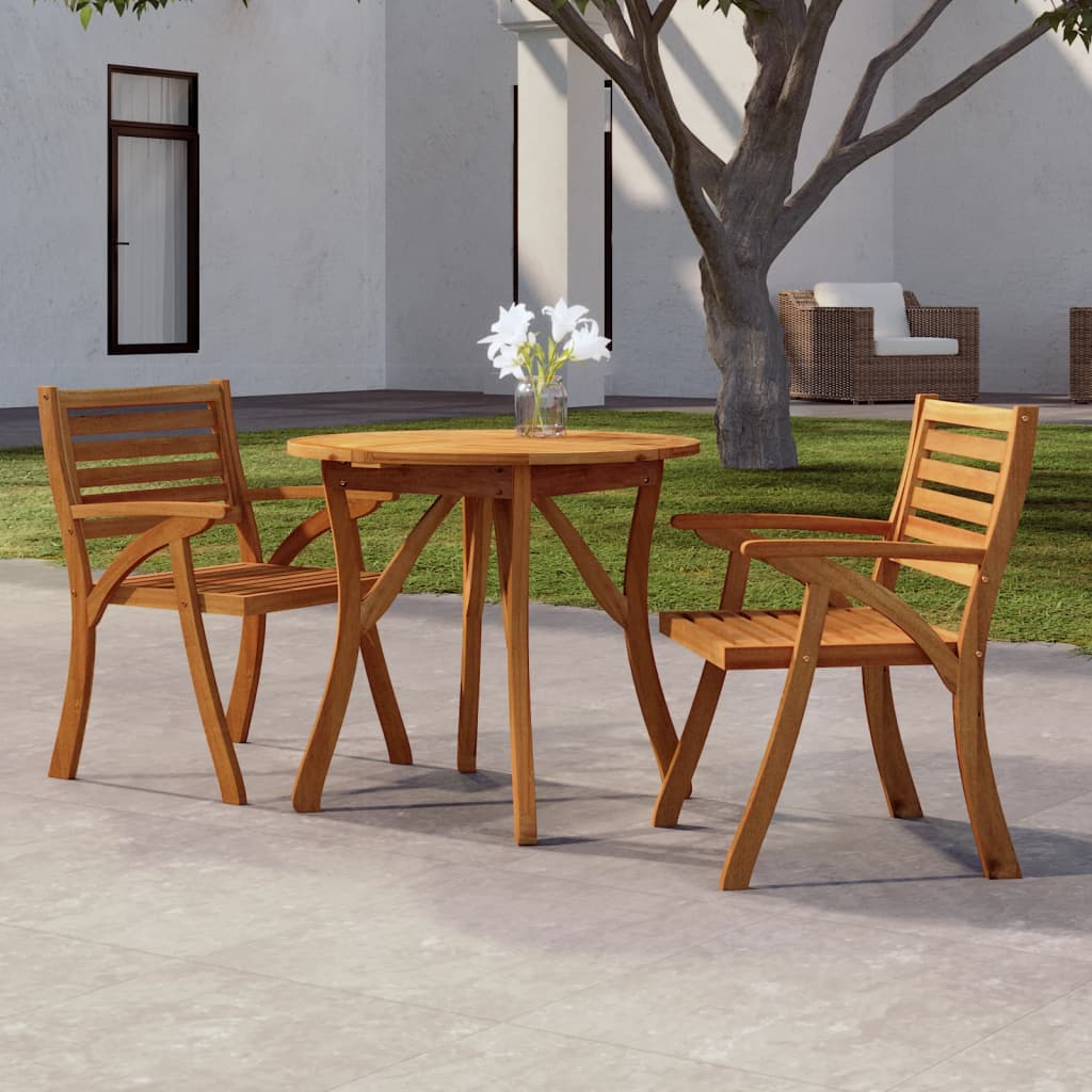 vidaXL Garden Table Ì÷ 85 cm Solid Wood Acacia