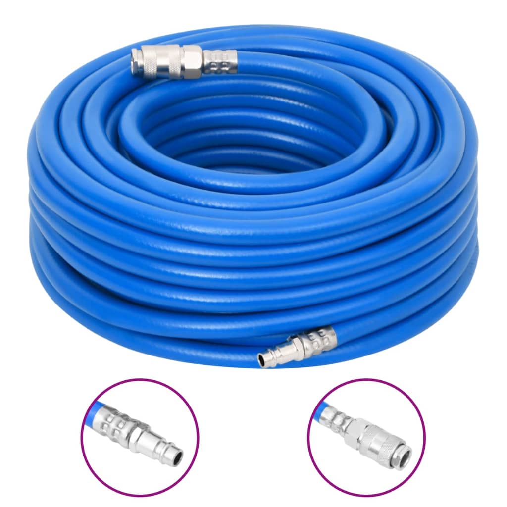 vidaXL Air Hose Blue 0.6" 100 m PVC