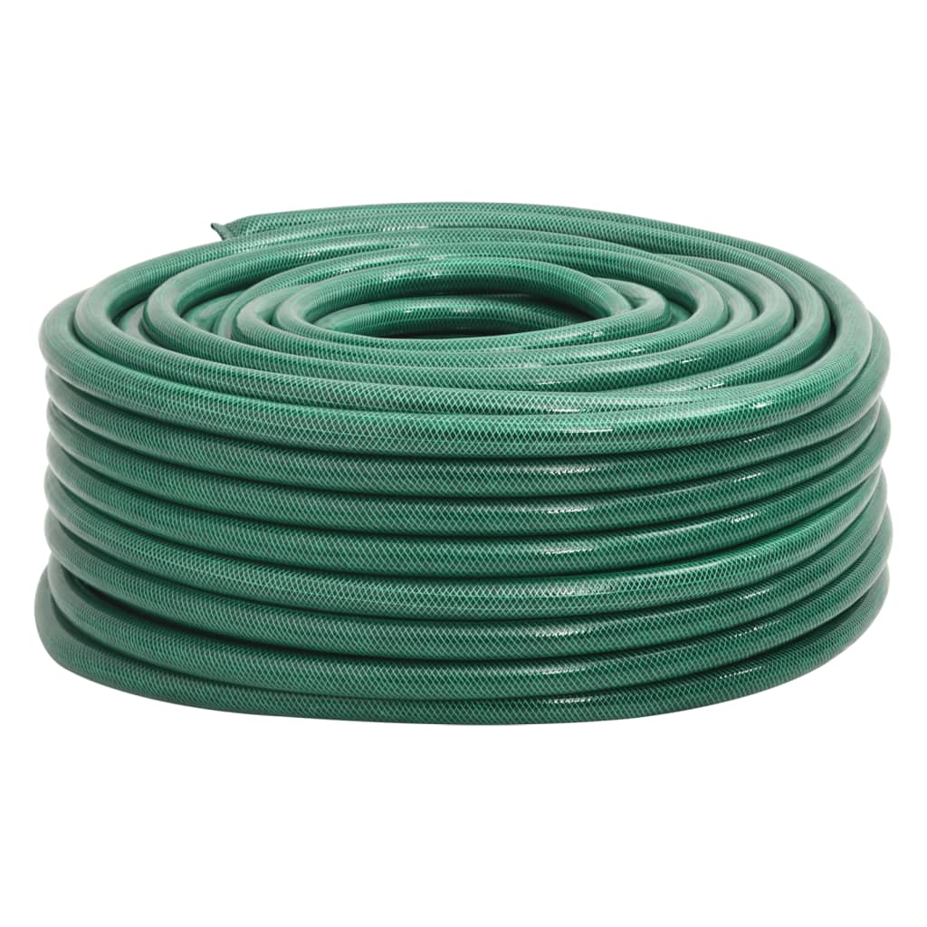 vidaXL Garden Hose Green 1.3" 50 m PVC
