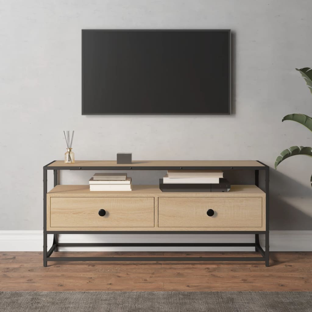 vidaXL TV Cabinet Sonoma Oak 100x35x45 cm Engineered Wood