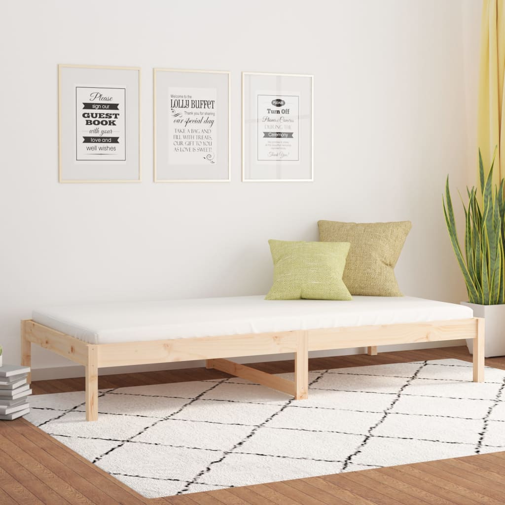 vidaXL Day Bed 80x200 cm Solid Wood Pine