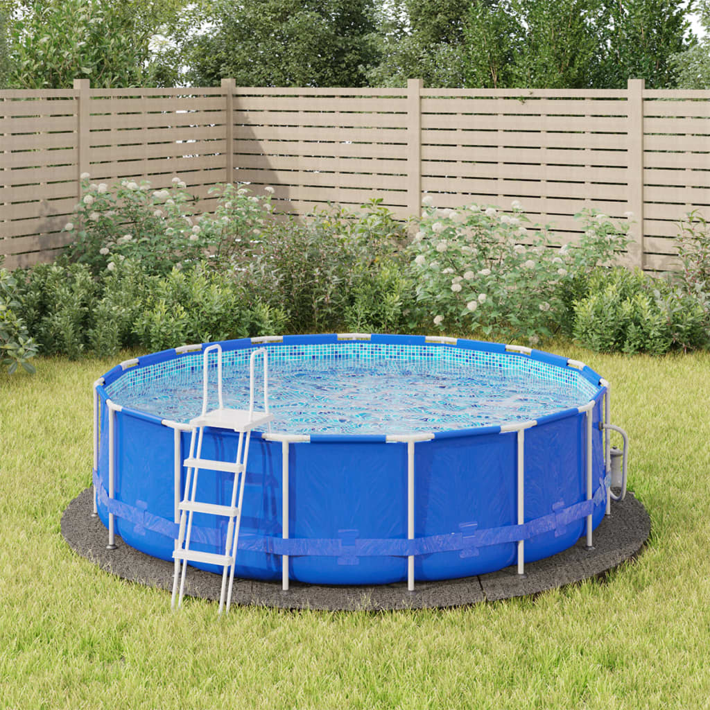 vidaXL Pool Ground Cloth Light Grey Ì÷366 cm Polyester Geotextile