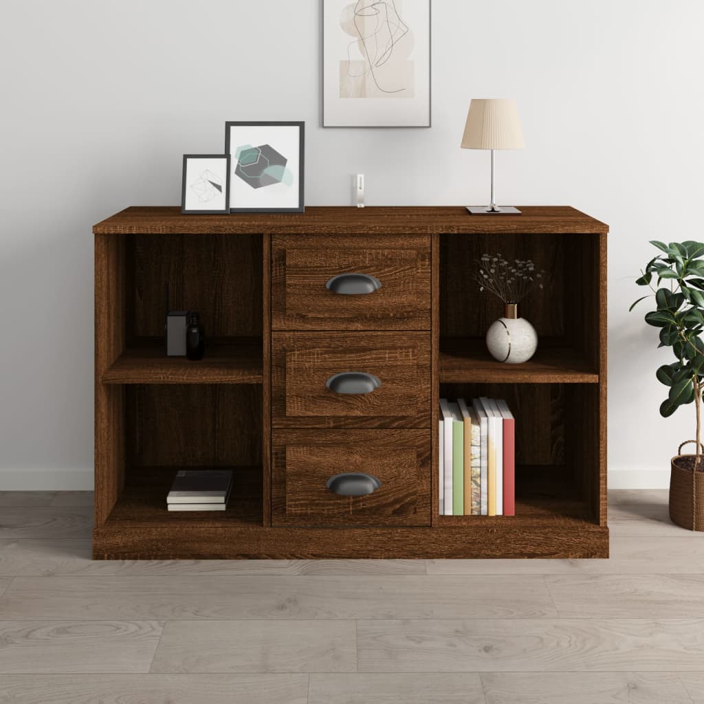 vidaXL Sideboard Brown Oak 104.5x35.5x67.5 cm Engineered Wood