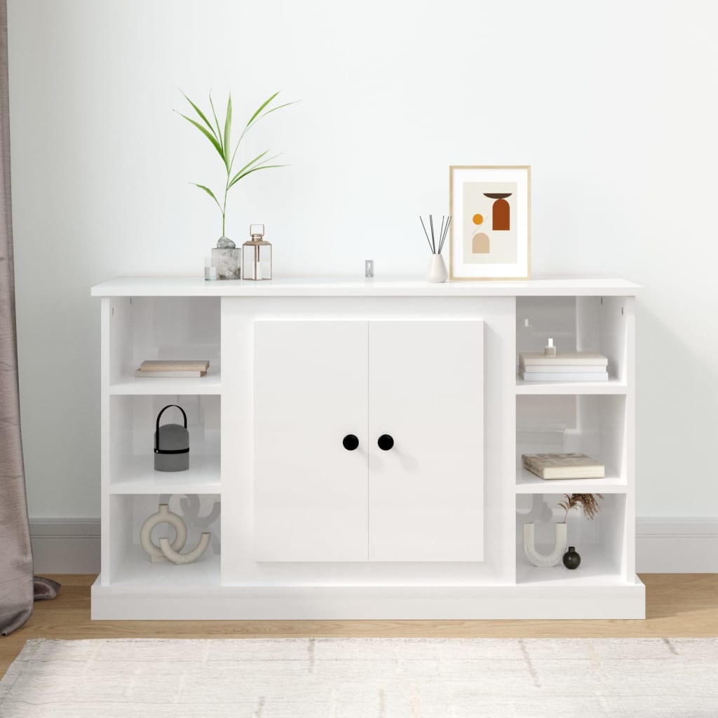 vidaXL Sideboard High Gloss White 100x35.5x60 cm Engineered Wood