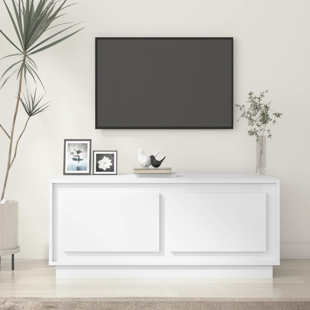 vidaXL Coffee Table White 102x50x44 cm Engineered Wood