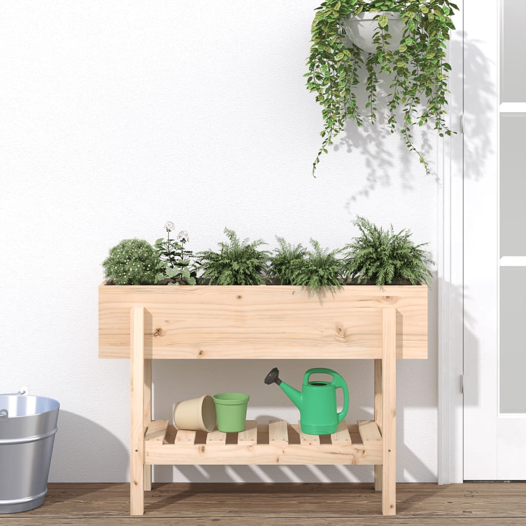 vidaXL Garden Raised Bed 101x30x69 cm Solid Wood Pine