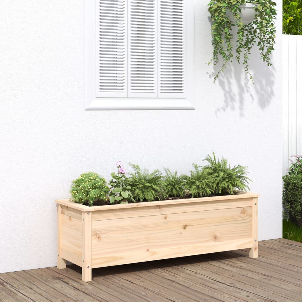 vidaXL Garden Raised Bed 119.5x40x39 cm Solid Wood Pine