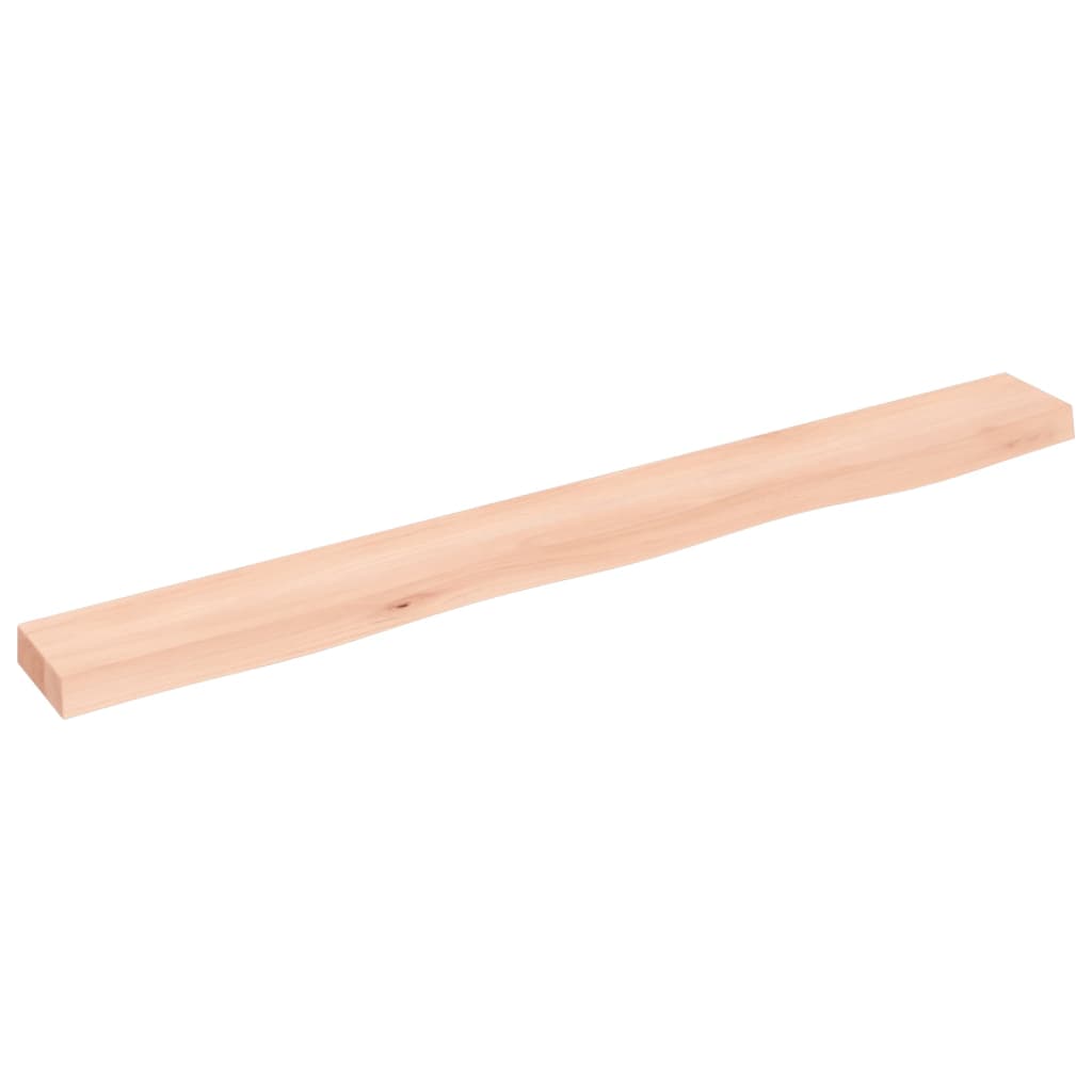 vidaXL Wall Shelf 100x10x4 cm Untreated Solid Wood Oak
