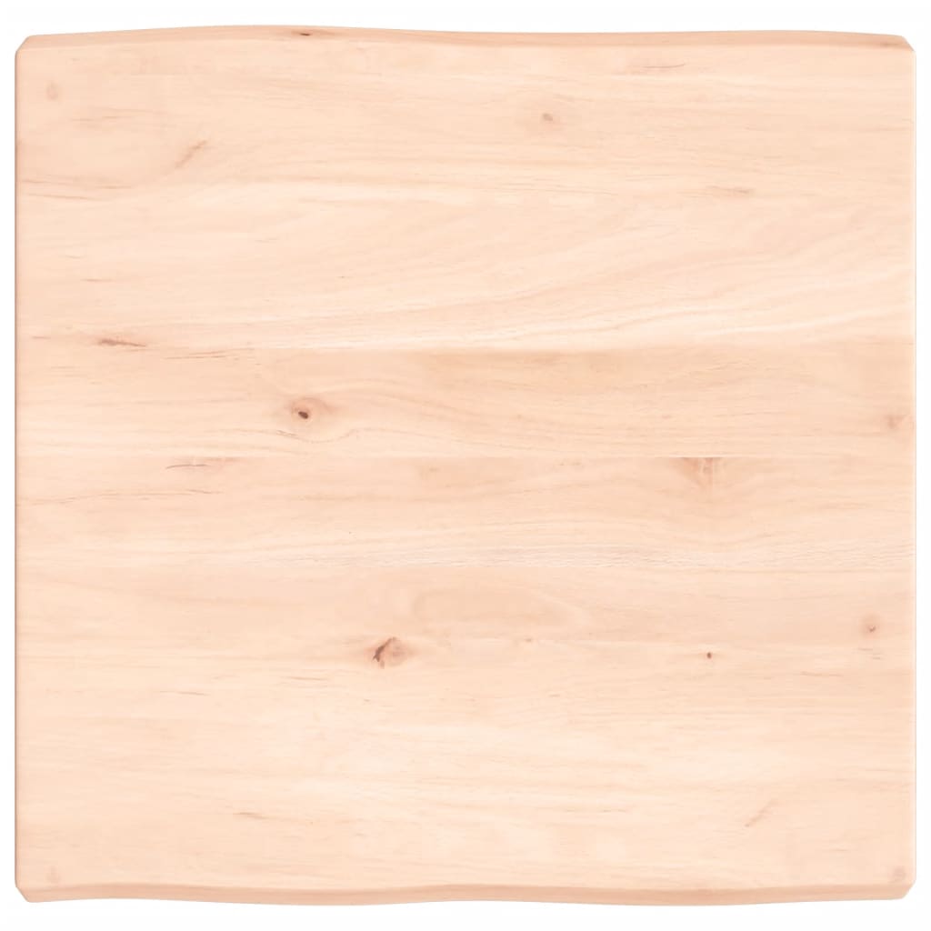 vidaXL Table Top 60x60x(2-6) cm Untreated Solid Wood Live Edge