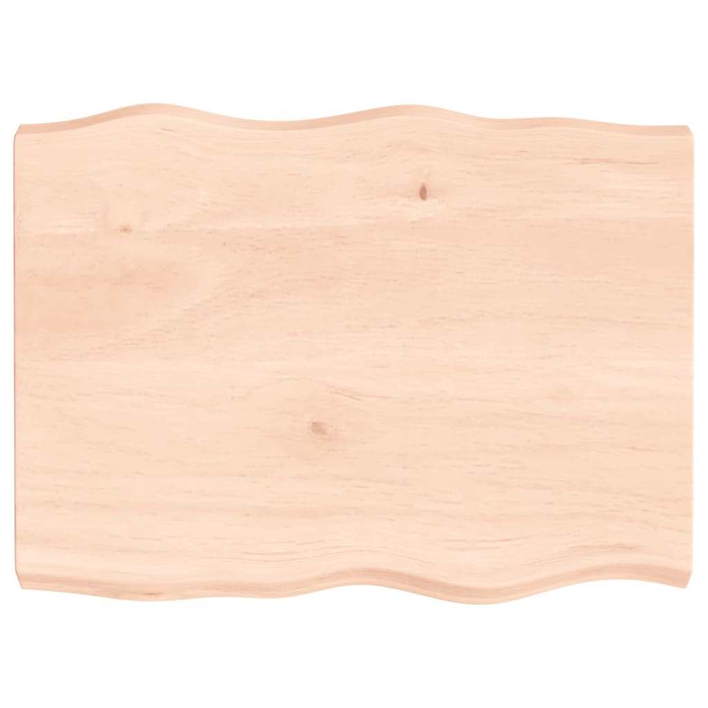 vidaXL Table Top 80x60x(2-6) cm Untreated Solid Wood Live Edge