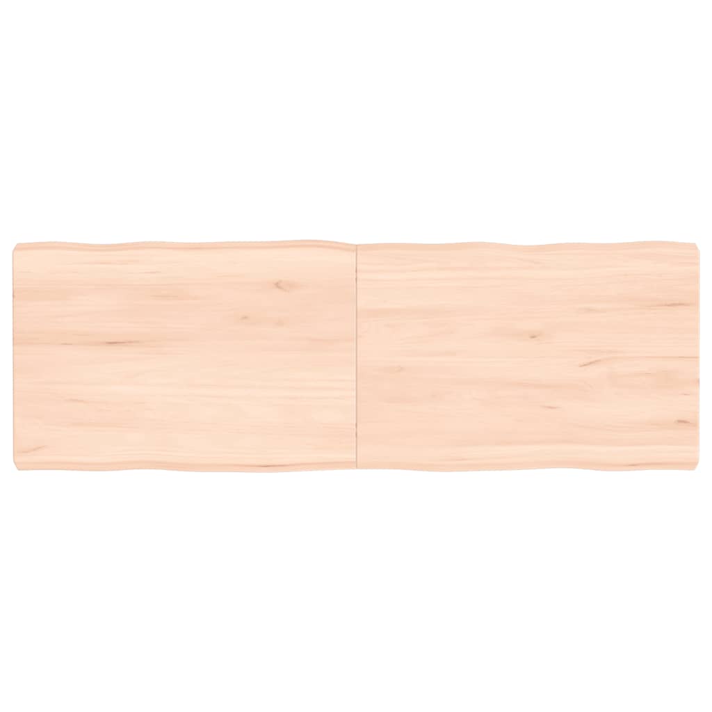 vidaXL Table Top 120x40x(2-6) cm Untreated Solid Wood Live Edge