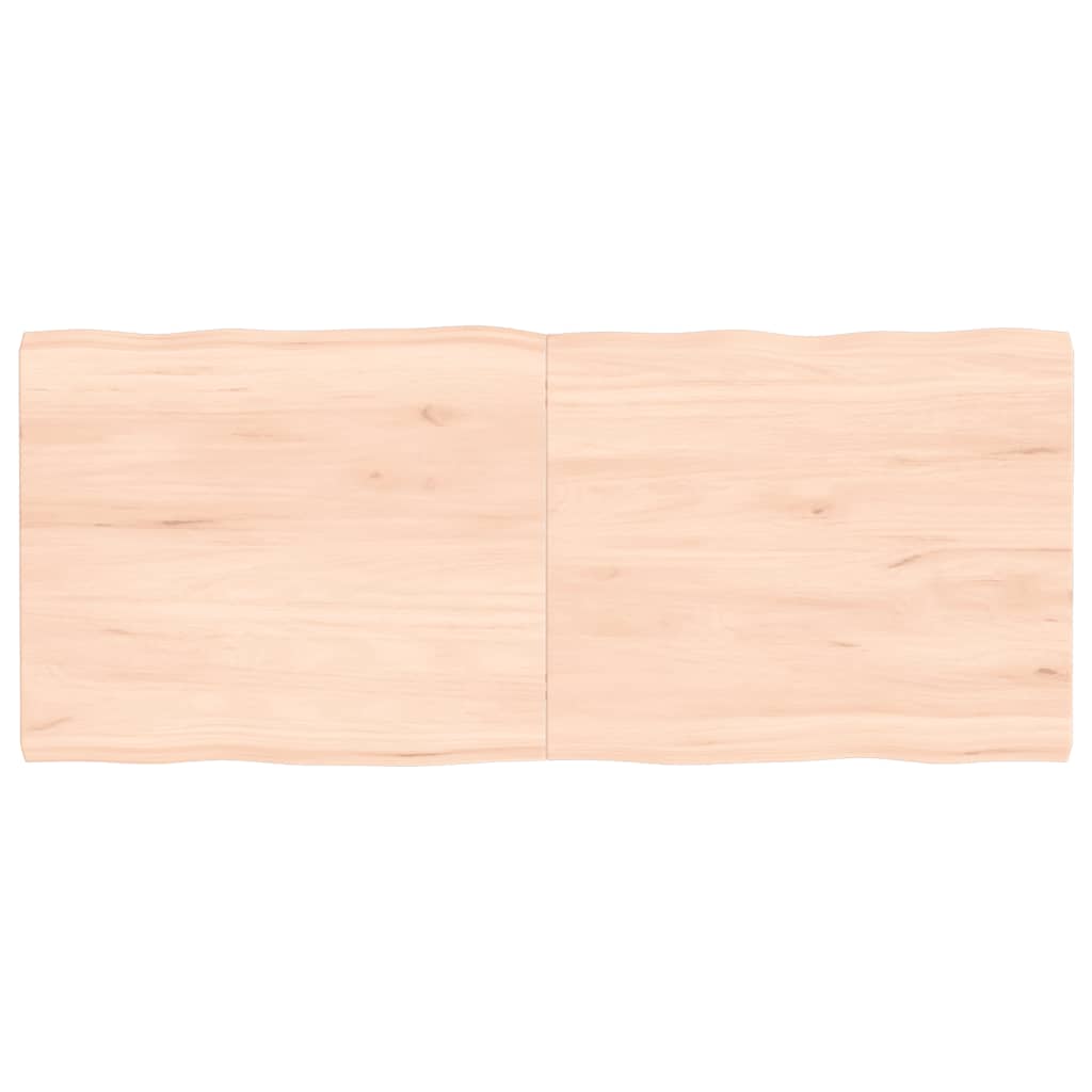 vidaXL Table Top 120x50x(2-4) cm Untreated Solid Wood Live Edge