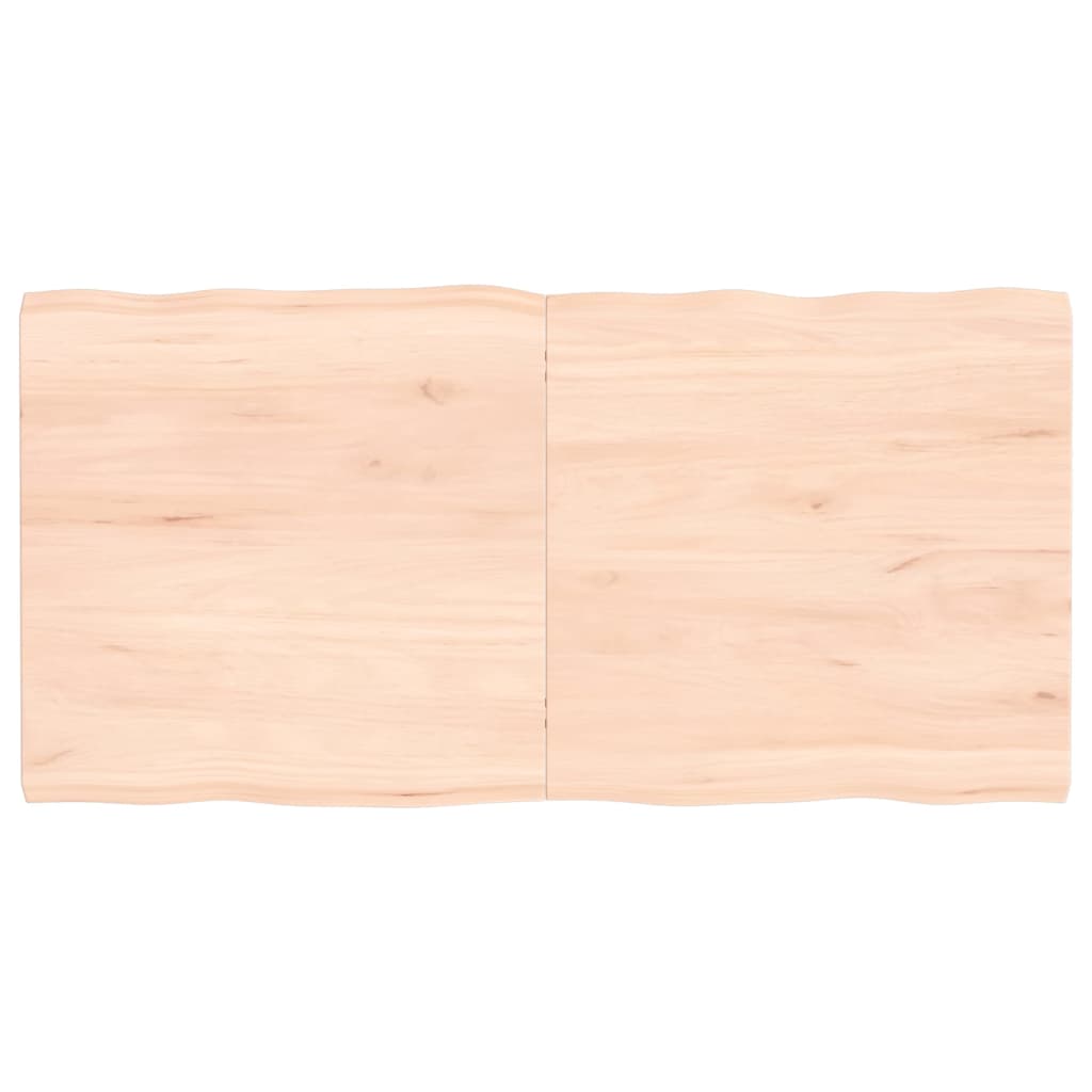 vidaXL Table Top 120x60x(2-4) cm Untreated Solid Wood Live Edge