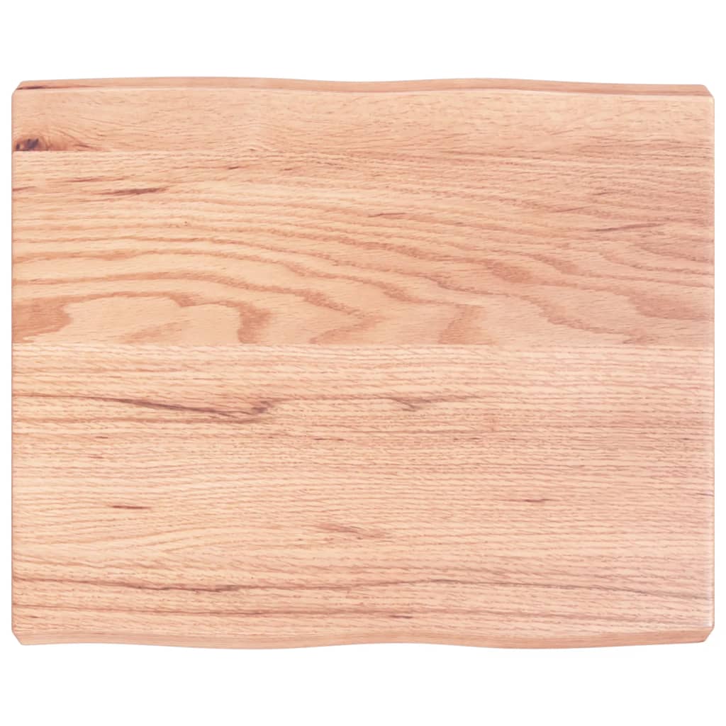vidaXL Table Top Light Brown 60x50x(2-6) cm Treated Solid Wood Live Edge