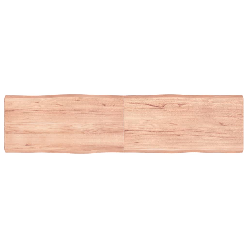 vidaXL Table Top Light Brown 160x40x(2-6)cm Treated Solid Wood Live Edge