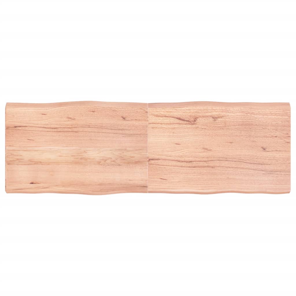 vidaXL Table Top Light Brown 180x60x(2-6)cm Treated Solid Wood Live Edge