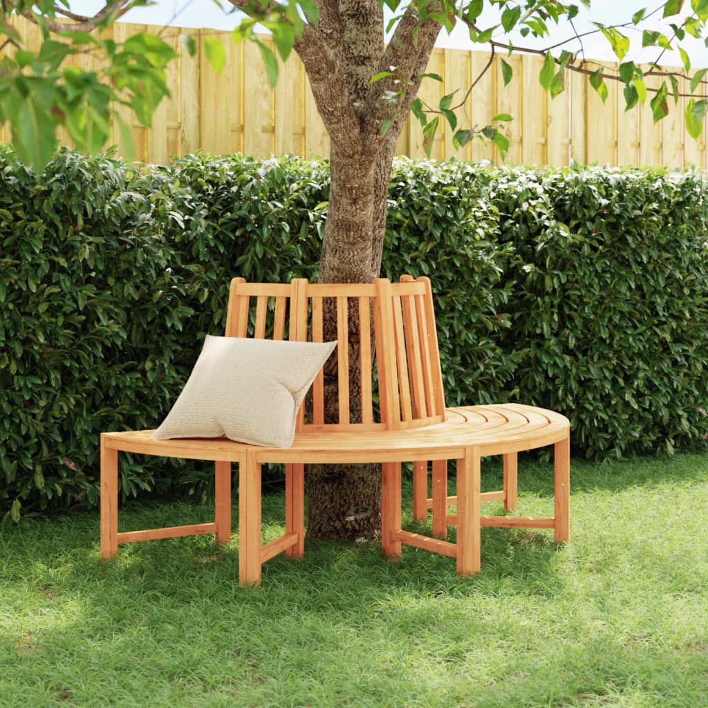 vidaXL Tree Bench Half Round Ì÷160 cm Solid Wood Teak