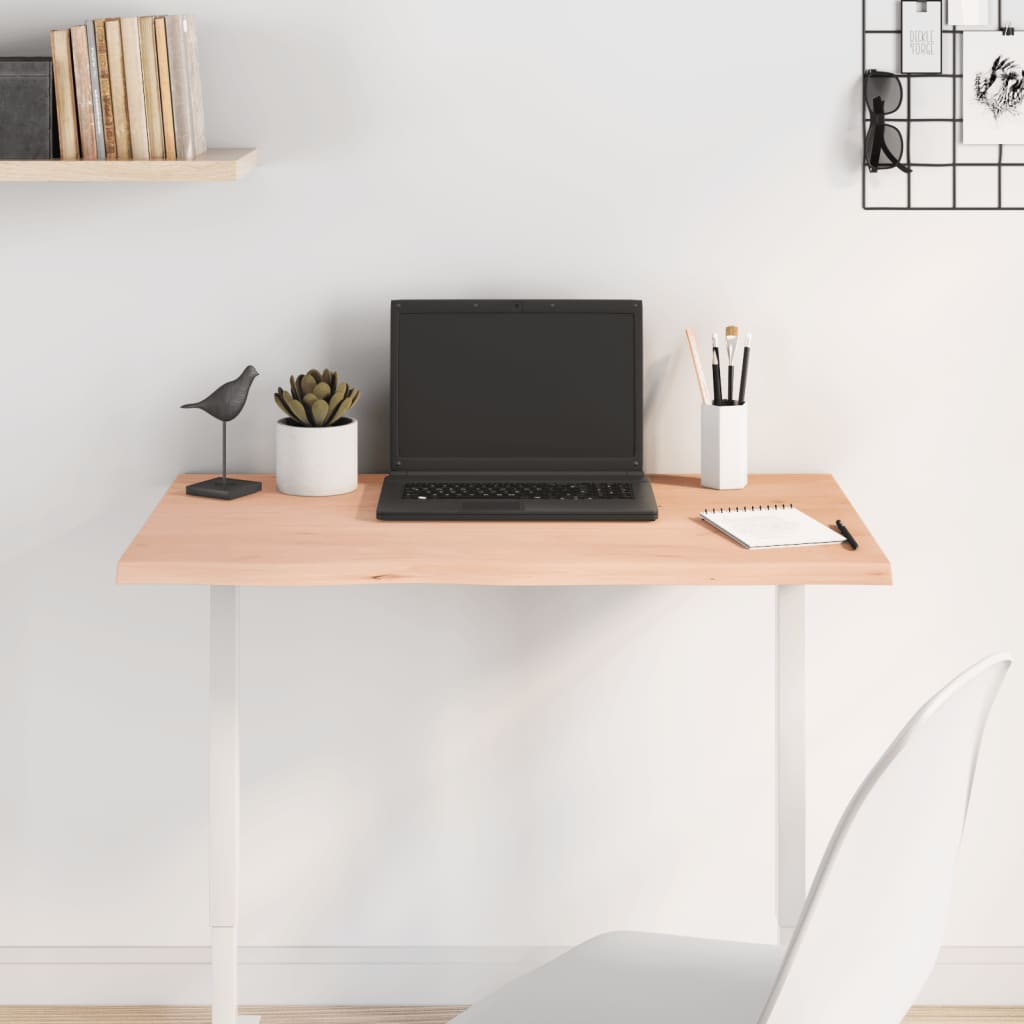vidaXL Table Top 80x40x2 cm Untreated Solid Wood Oak