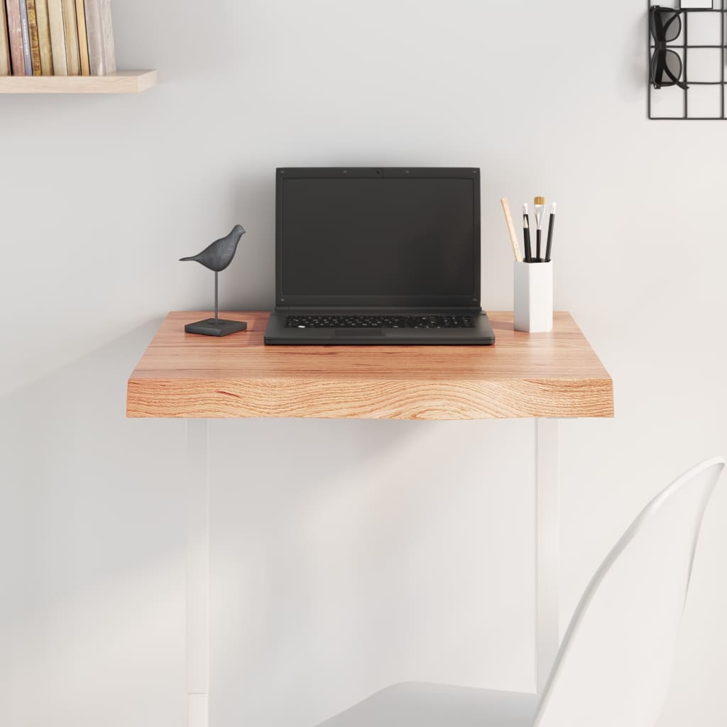vidaXL Table Top Light Brown 60x40x(2-6) cm Treated Solid Wood Oak