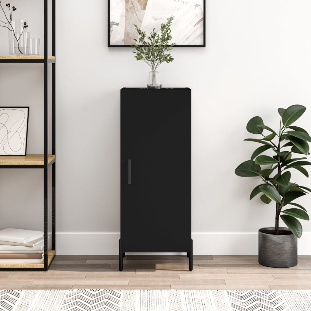 vidaXL Sideboard Black 34.5x34x90 cm Engineered Wood