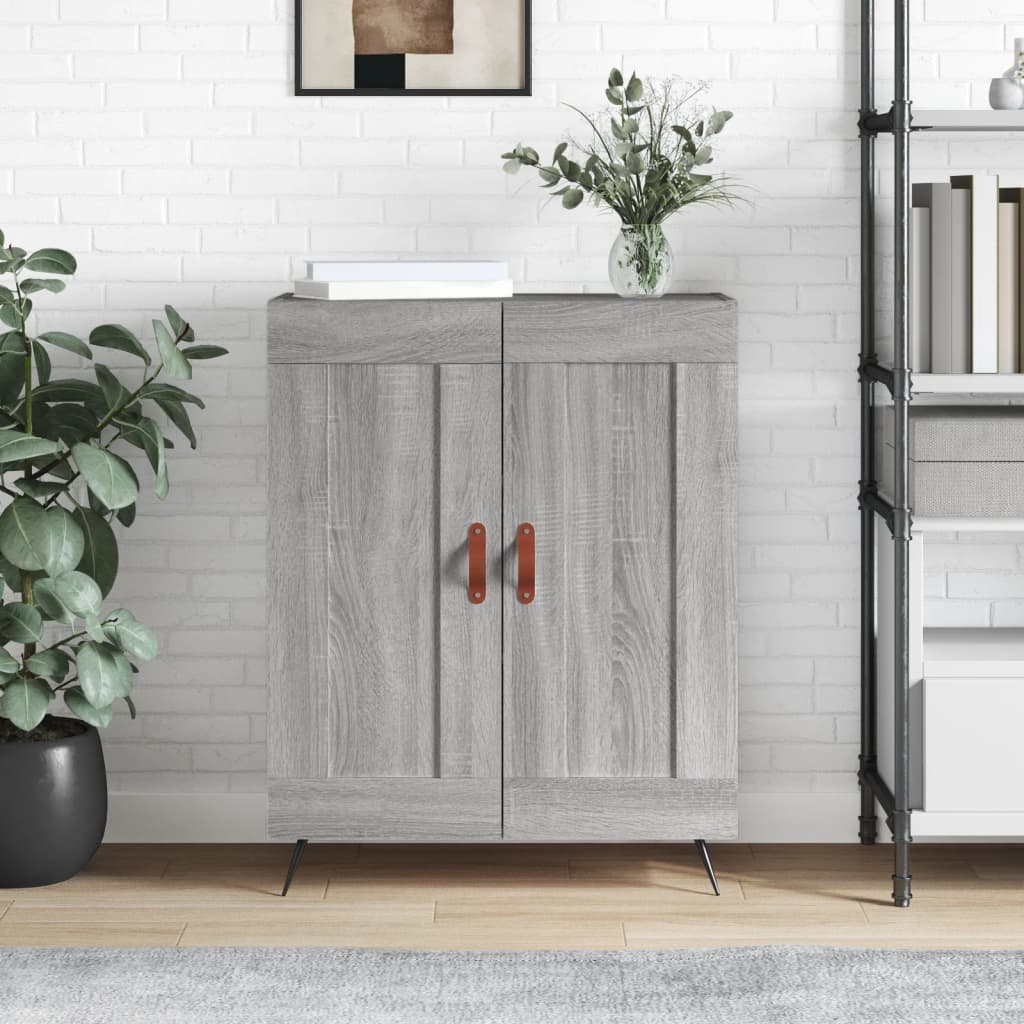 vidaXL Sideboard Grey Sonoma 69.5x34x90 cm Engineered Wood