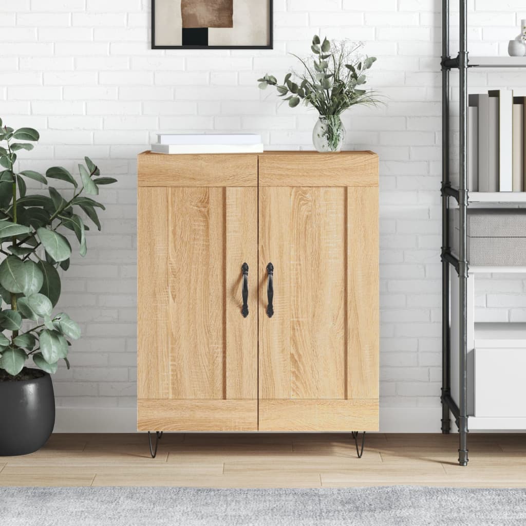 vidaXL Sideboard Sonoma Oak 69.5x34x90 cm Engineered Wood