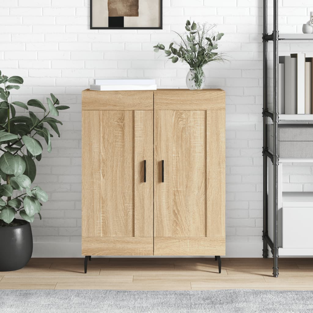 vidaXL Sideboard Sonoma Oak 69.5x34x90 cm Engineered Wood