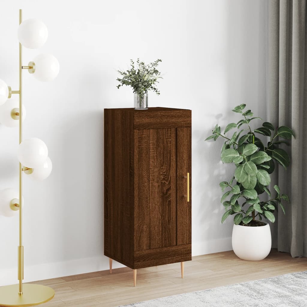 vidaXL Sideboard Brown Oak 34.5x34x90 cm Engineered Wood